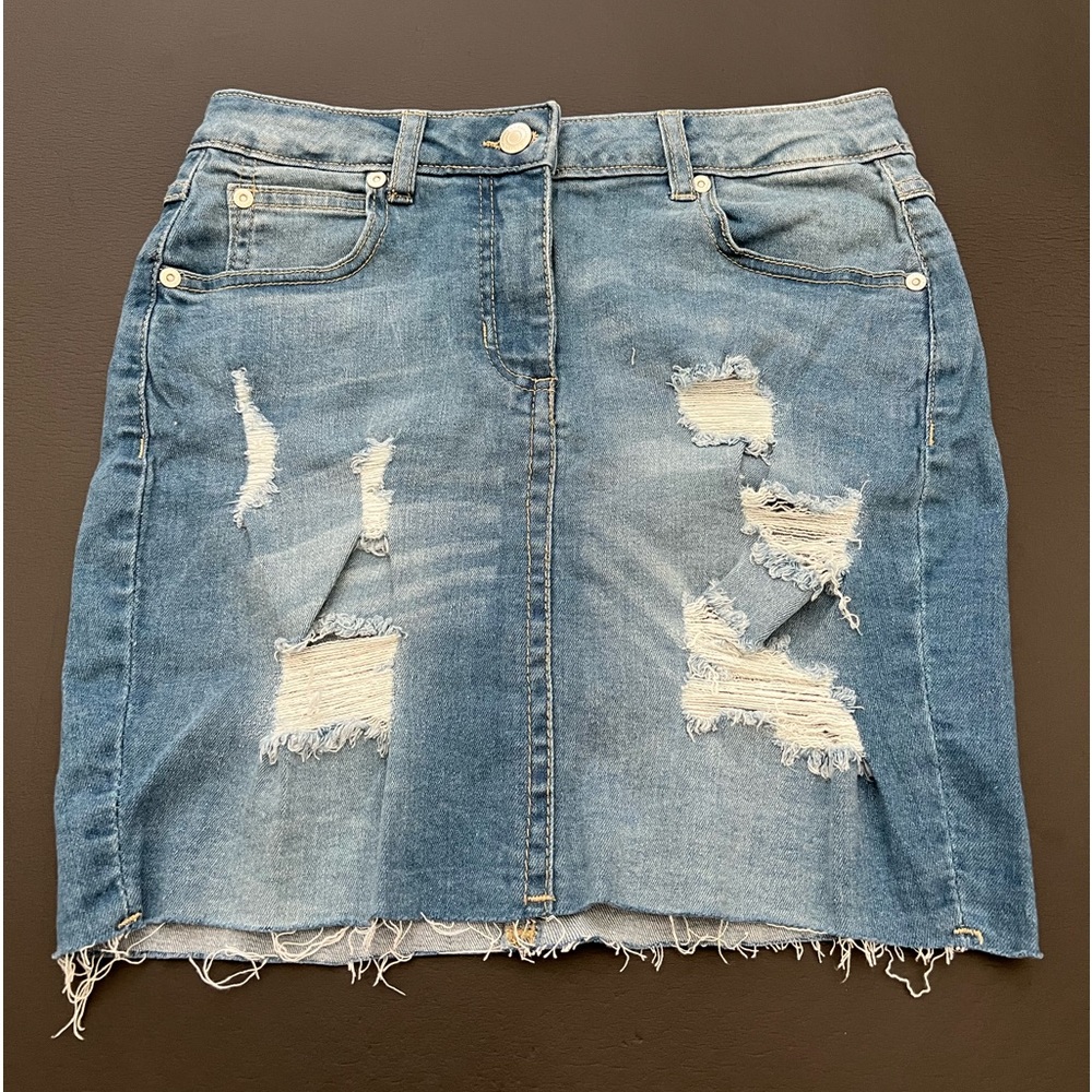 Bohoo Jean Mini Skirt 8